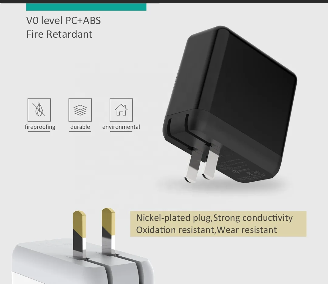 Высокое качество оптовая продажа USB быстрое зарядное устройство 18 Вт 20 EU/UK/US PD + QC 36 вилка дорожная стена 3 0 для мобильного телефона