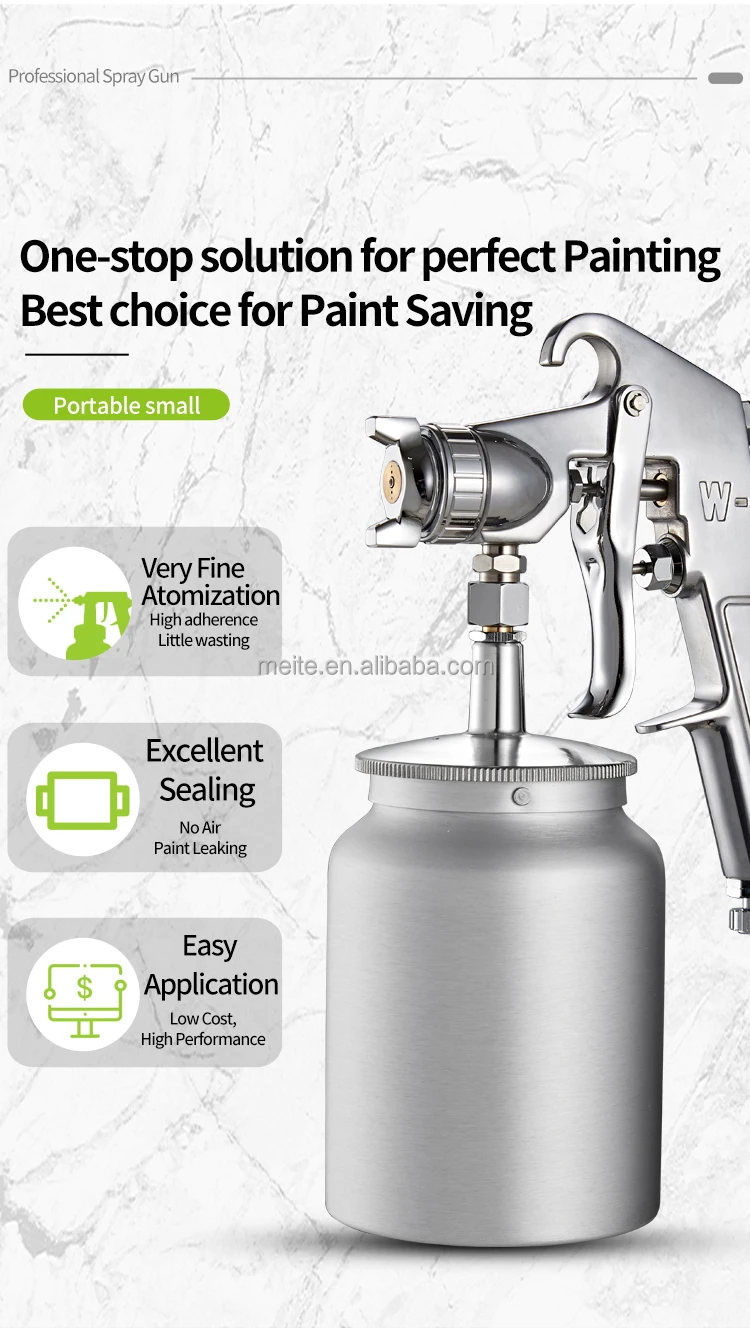 meite pressure feed type w71 w71b 71 series power tools spray paint guns high atomization spray gun painting machine