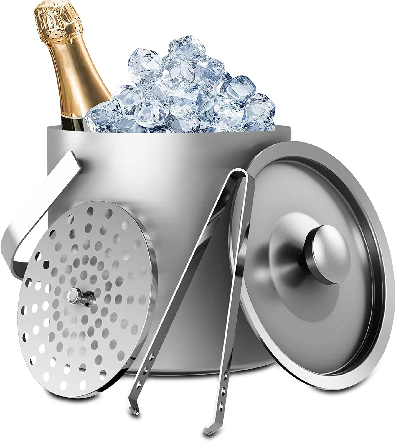 3L Double Wall moet chandon ice bucket Stainless Steel champagne Small Ice Buckets mold For Bar Party Outdoor Gifts