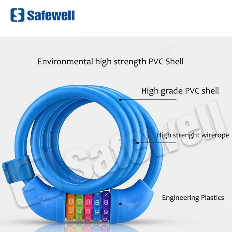 SWACAL-03 велосипед кабель комбинация 5 цифр Велосипедные замки для дорожного горный