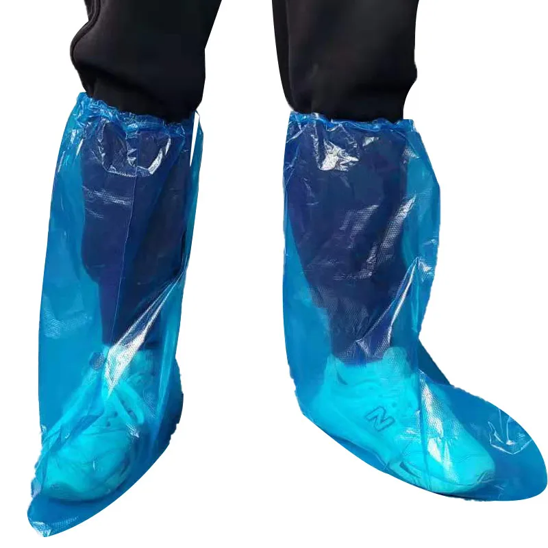 Plastic Non Woven pe Disposable Sterile Long rain boots  Covers made in China