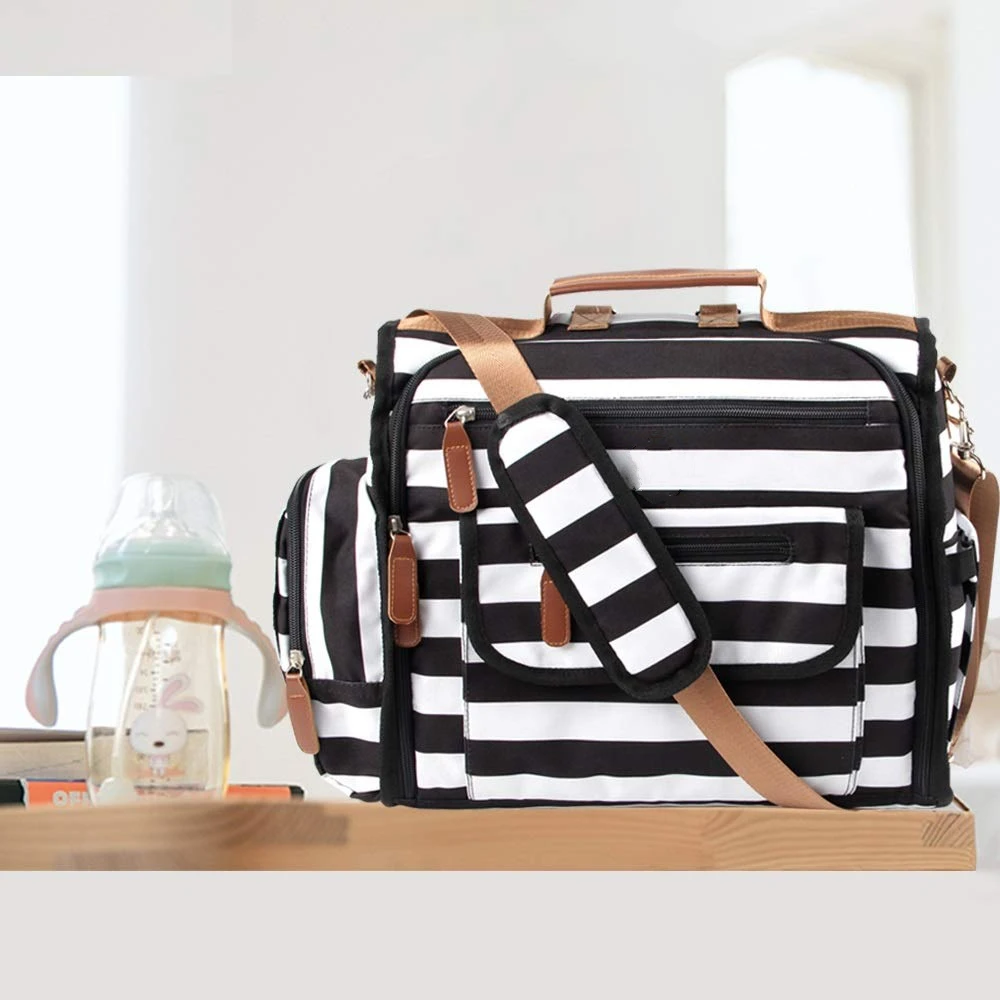 FREE SAMPLE Multifunctional Diaper Bag for Baby Convertible Tote Diaper Storage for Convenient Waterproof Stroller Diaper Bag