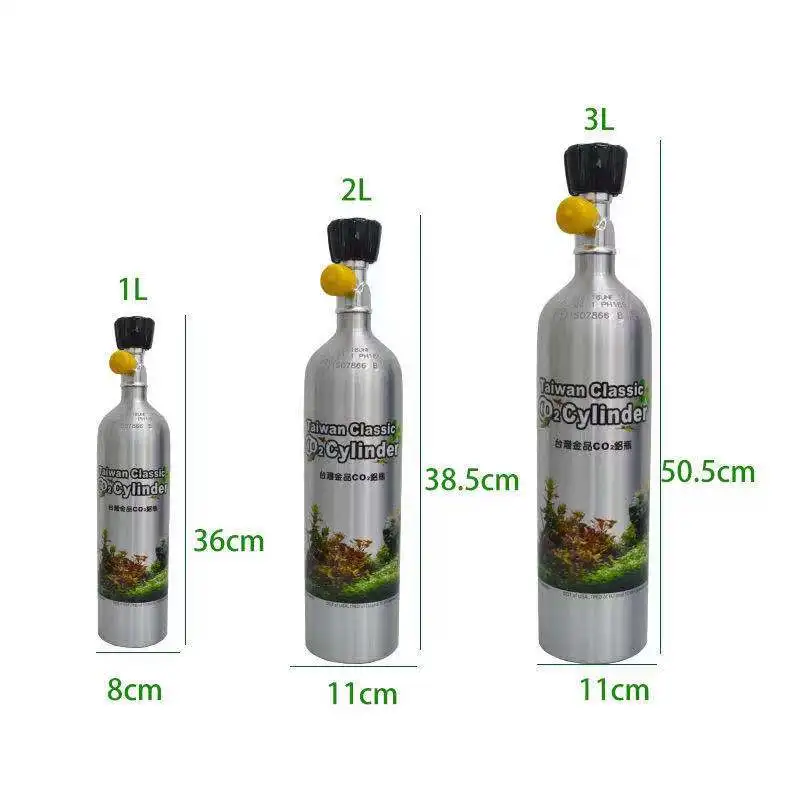 Aquarium CO2 Generator System Kit Stainless Steel CO2 Cylinder Generator System Carbon Dioxide Reactor Kit for Plants Aquarium