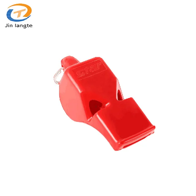 Wholesale Professional Cheap Customized Promotional Sport Referee Plastic Referee Whistle With Lanyard