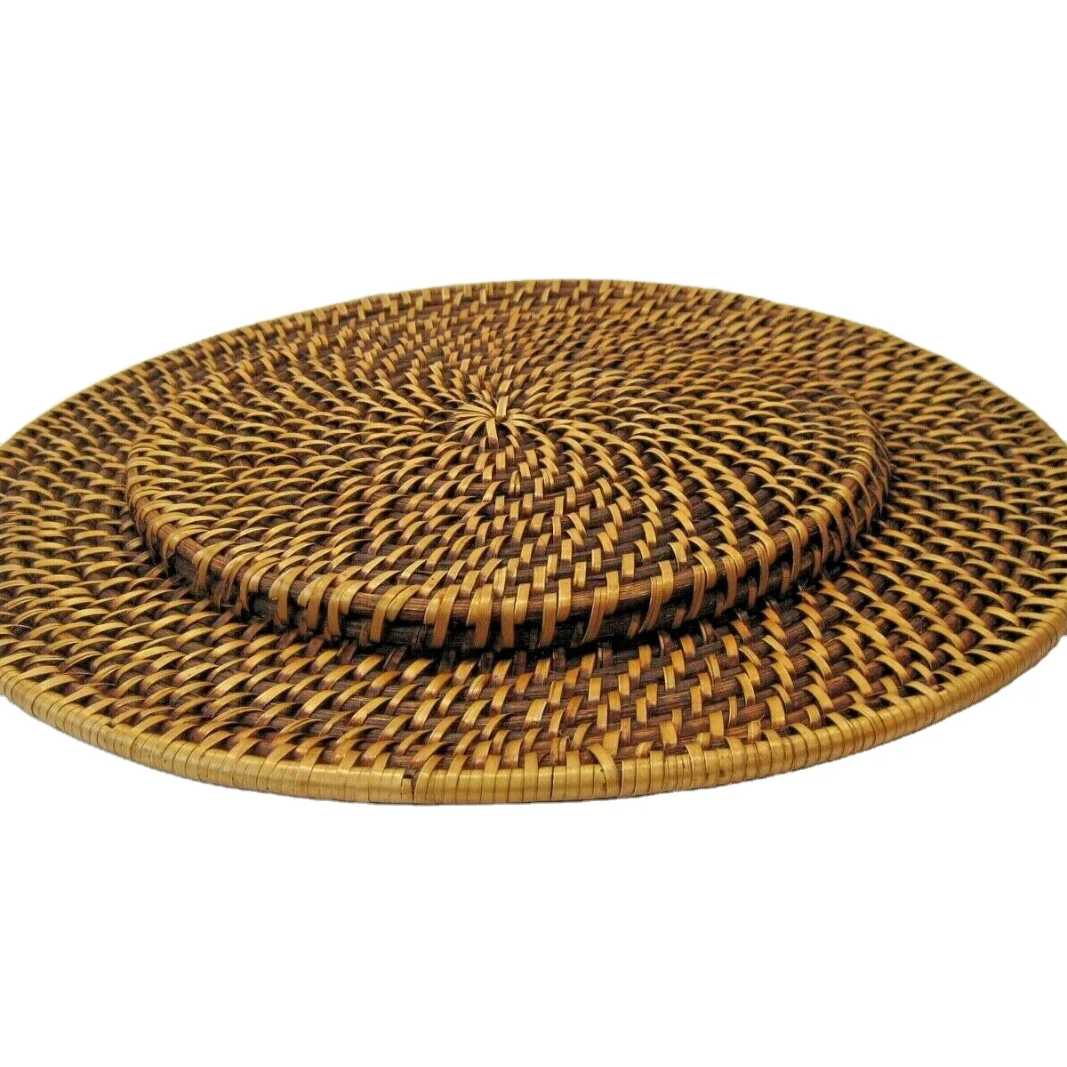 
Rattan Charger Plate Vietnam Handwoven Wicker Placemat Tableware Restaurant Wedding Party Bamboo Rattan Charger Plate 