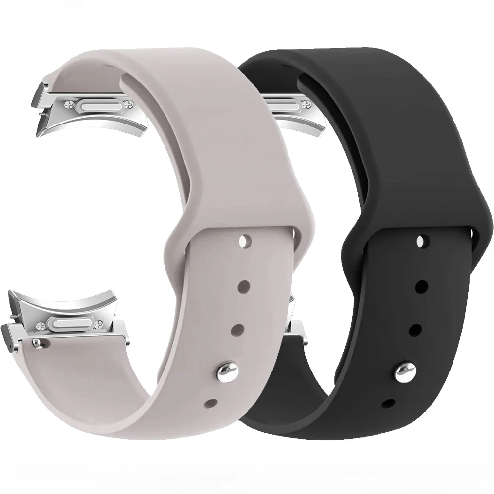Браслет-браслет для Galaxy 5Pro 45 мм Correa силиконовый ремешок Samsung Watch 6 4Classic 43 47 5 4 40 44 без пробелов