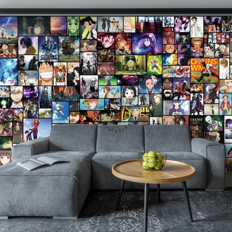 Anime aesthetic wall collage Japanese comics removable wallpaper
