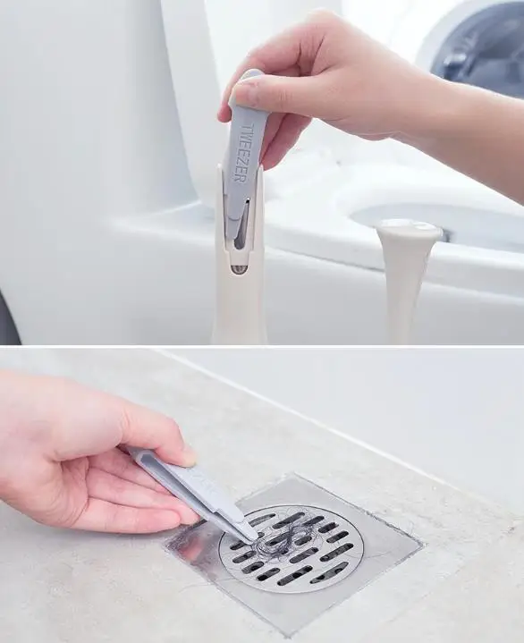 Вантуз для унитаза и миска кисти комбо для ванной трубы для очистки канализационных труб, белые, красные, 1 комплект