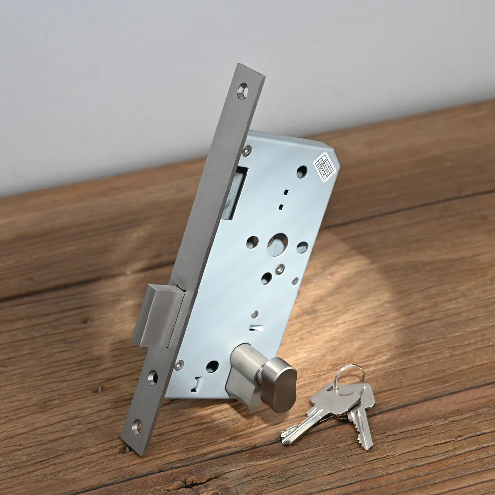 European standard cylinder deadlock 5572ZD with CE fire rating 2/4 hours on timber/steel door HANRUI brand useD in storeroom