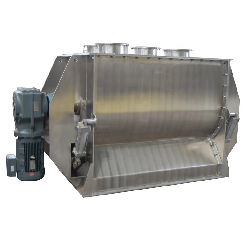 Industrial Horizontal Carbon Stainless Steel Plastic PVC Animal Feed  Ribbon Paddle Mixer Powder Granule Mixer