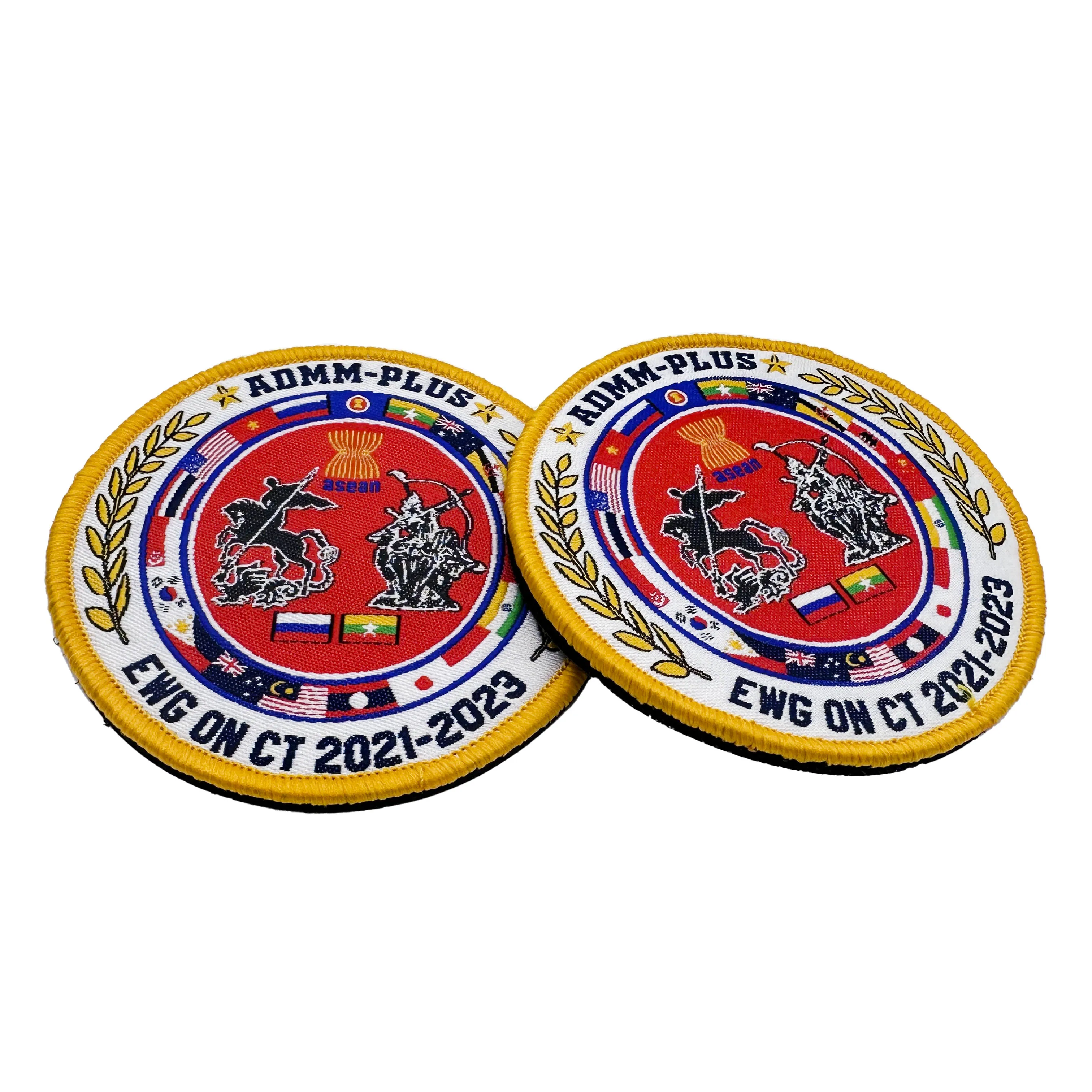 Patch Manufacturer  Personalized Embroidery and Woven Patch Custom fashion Embroidered Chenille Woven Patches Iron on Clothing