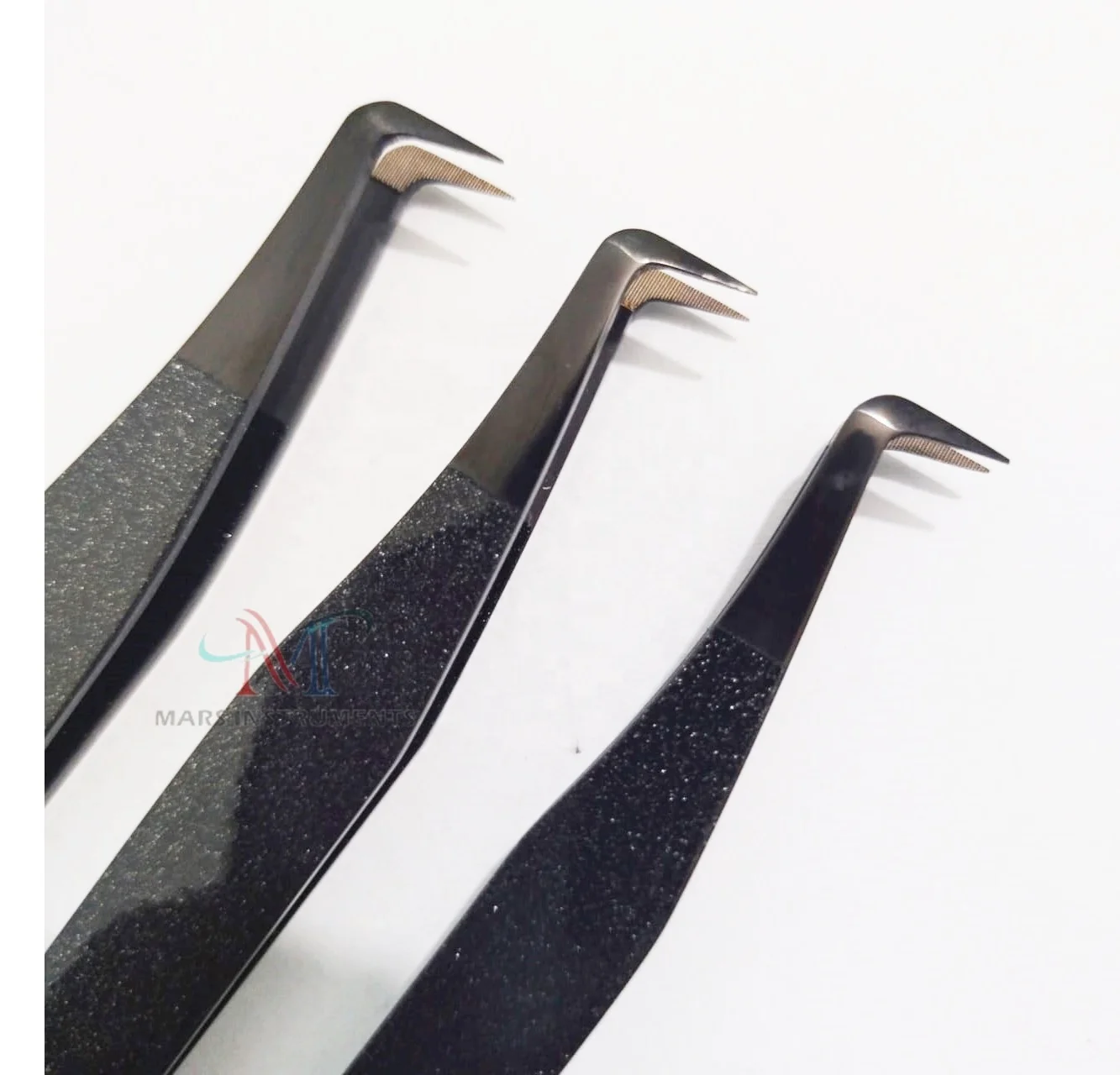 Best Fiber Tips Professional Eyelash Extension Tweezers for Perfect Grip to Lashes Rubber Tipped Tweezers for Women Competitive