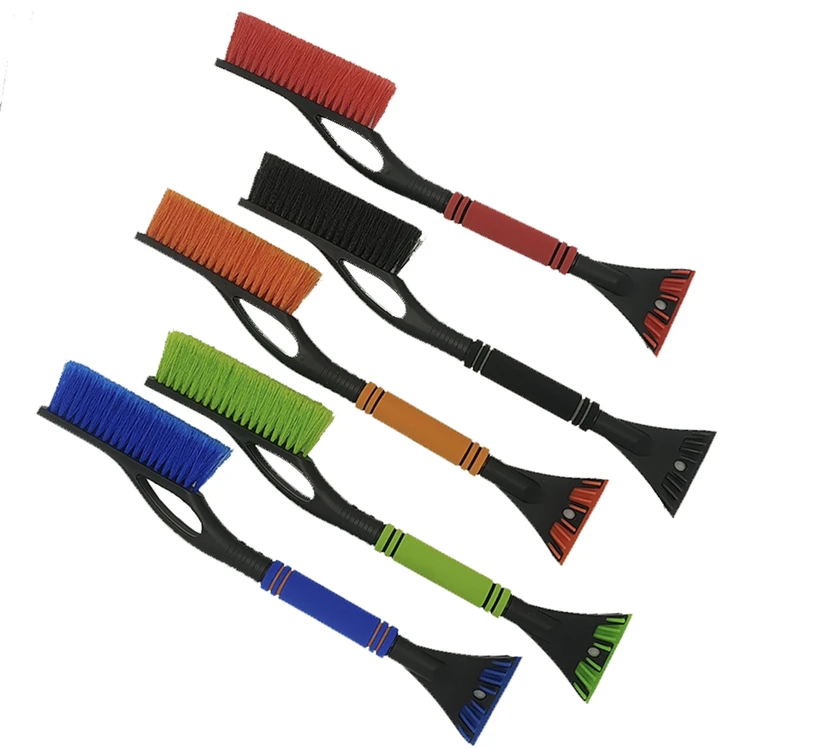 2 in 1  Car Windshield Windows Snow removal Brush And Detachable Ice frost Scraper Extendable Snow shovel with Foam Grip