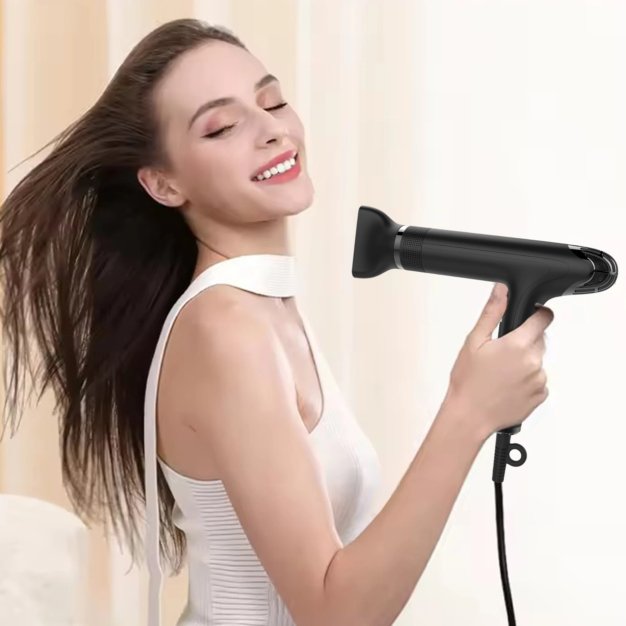 High Speed 110000 RPM BLDC Negative Ion Brushless Motor Ionic Flight Smart Hair Dryer for Household with Self Clean Function