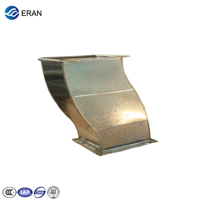 Foshan manufacturer 201/304 stainless steel ventilation duct fire smoke exhaust pipe spiral duct galvanized