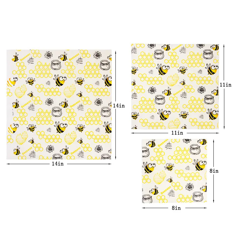  Бумага для веганов органический хлопок экологически чистые многоразовые обертки пчелиного воска дизайнерская многоразовая