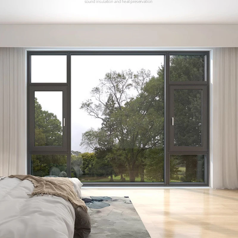 Maximize natural light and air flow with our high-performance aluminum casement windows, designed for easy operation