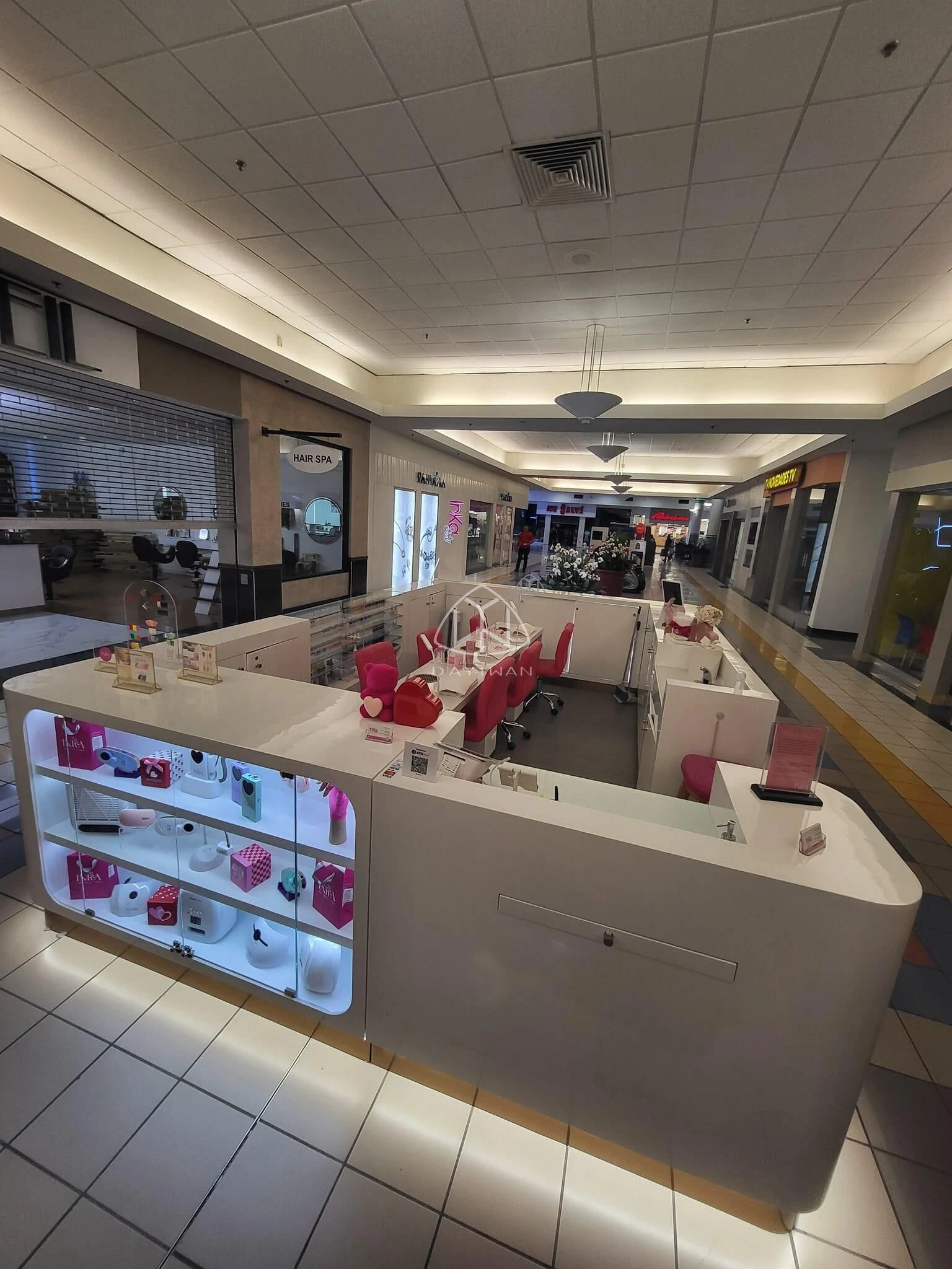 luxury nail and beauty bar kiosks design wholesale nail bar kiosk for manicure