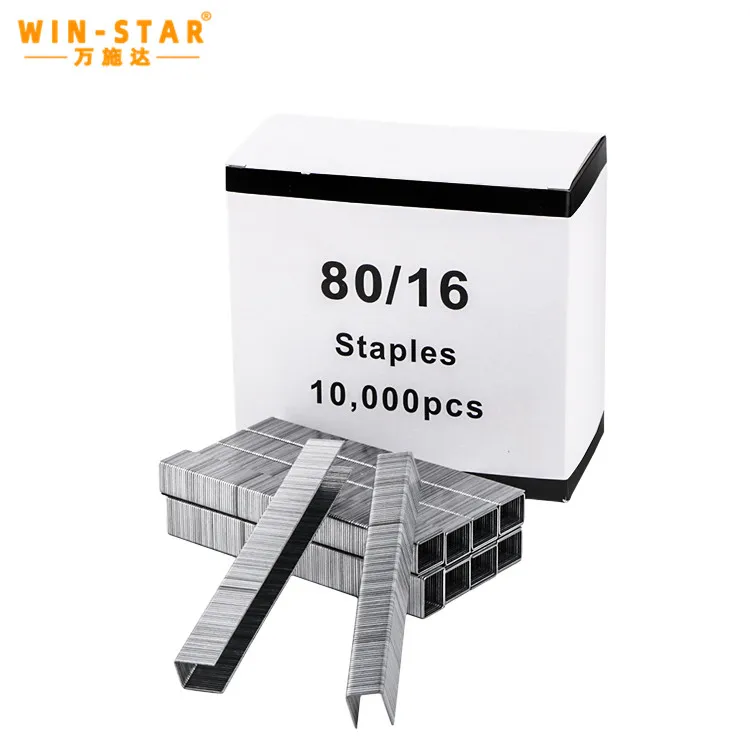 WINSTAR Furniture staples 8016 Stapler PINS Picture frame wood pushpin 8010 pneumatic gun nails 8012 staples 8014 air gun nails