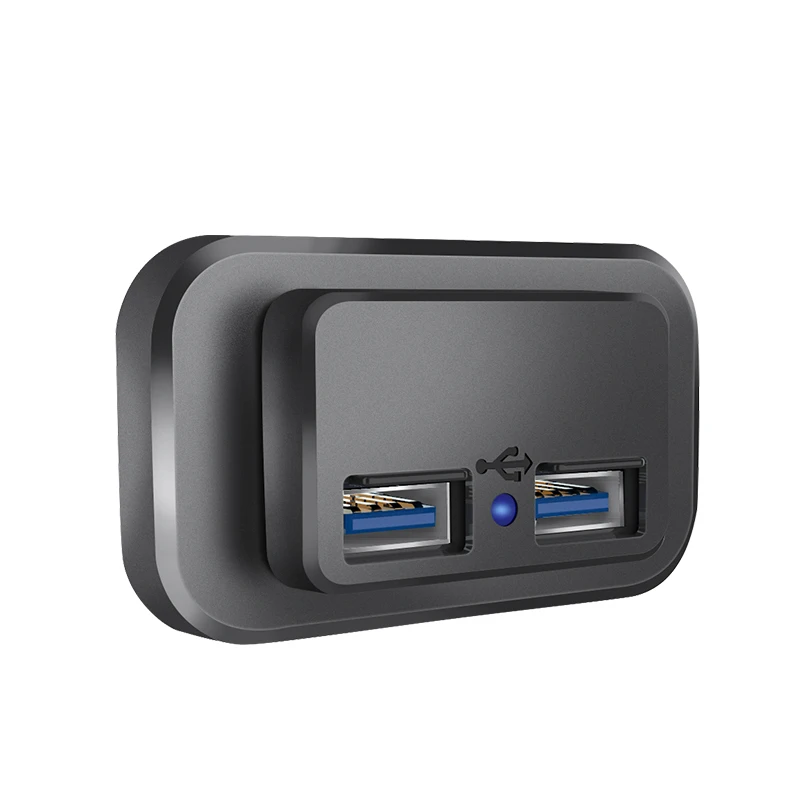 12V/24V 2.1A 1A Output Waterproof Double Usb Changer Accessory Power Socket 12 24 Volt 3.1A Car Charger
