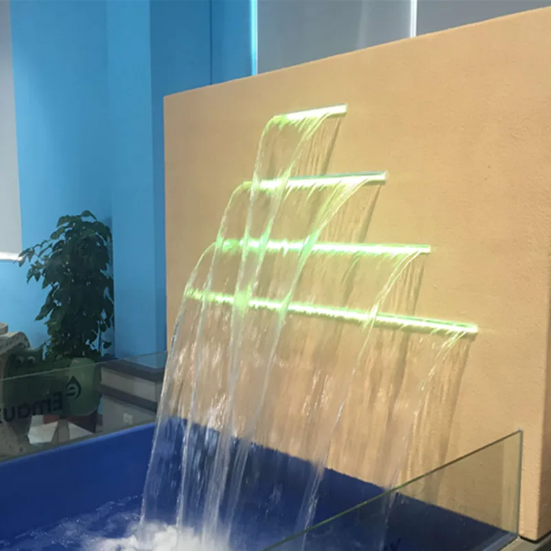 Искусственная Крытая водная занавеска для бассейна, фонтан, акриловое лезвие водопада для дома