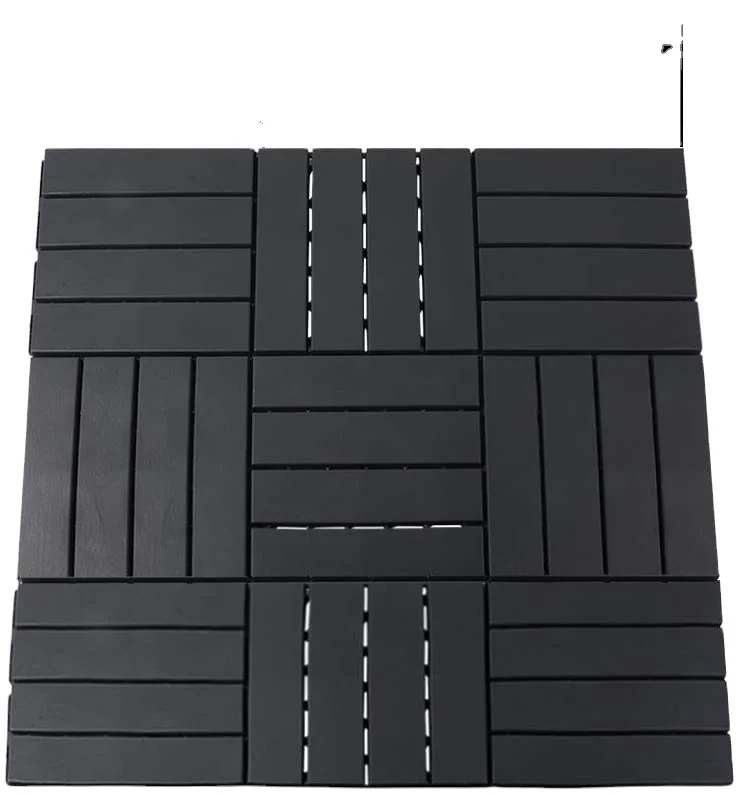 Interlocking removable outdoor floor tiles easy install DIY patio floor tile fireproof deck tile