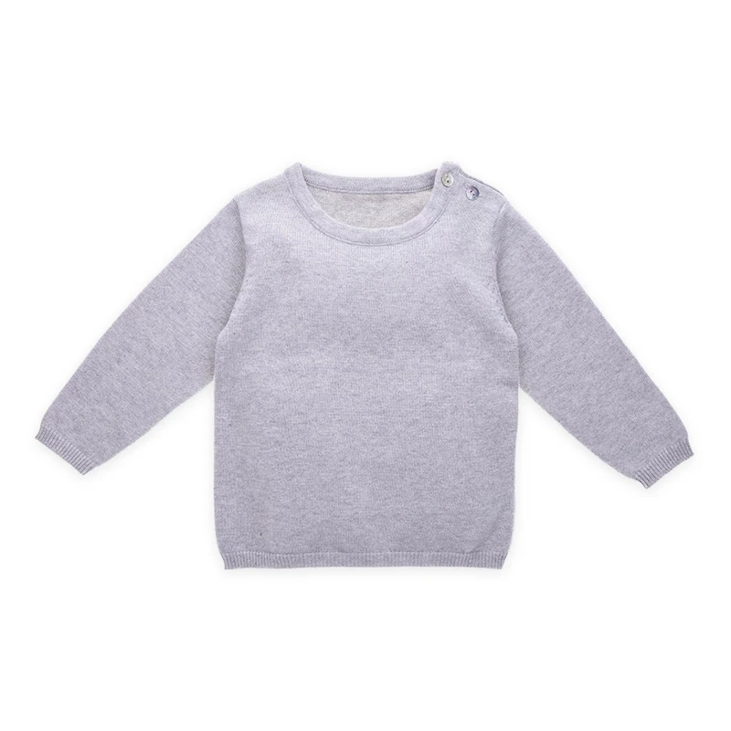 
Stock Clearance Wholesale Solid Knit Unisex Knitwear Baby Pullover Sweater 