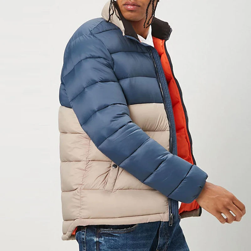 Explore now Street Fashion Urban Casual Faux Leather Padded custom veste casaco jacke kurtka puffer jacket