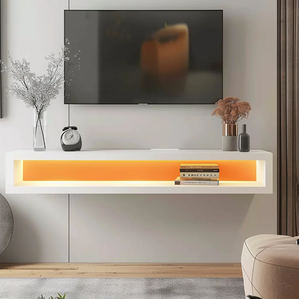 TV Stand and Coffee Table Set Electric Fireplace Living Room Furniture with TV Cabinet