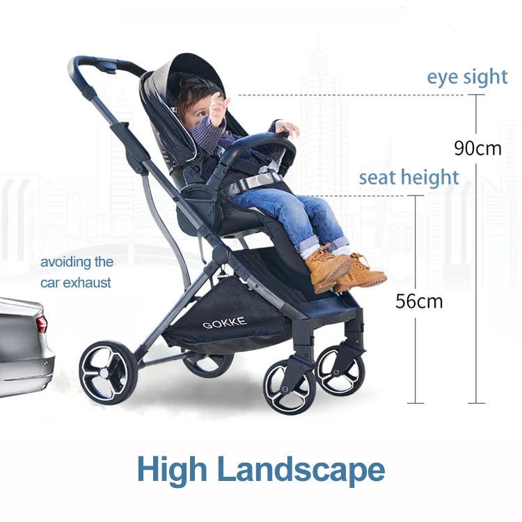 Novel Design 2019 HK Fair New Baby Stroller Baby Carriage with Triangle Design Strong Frame