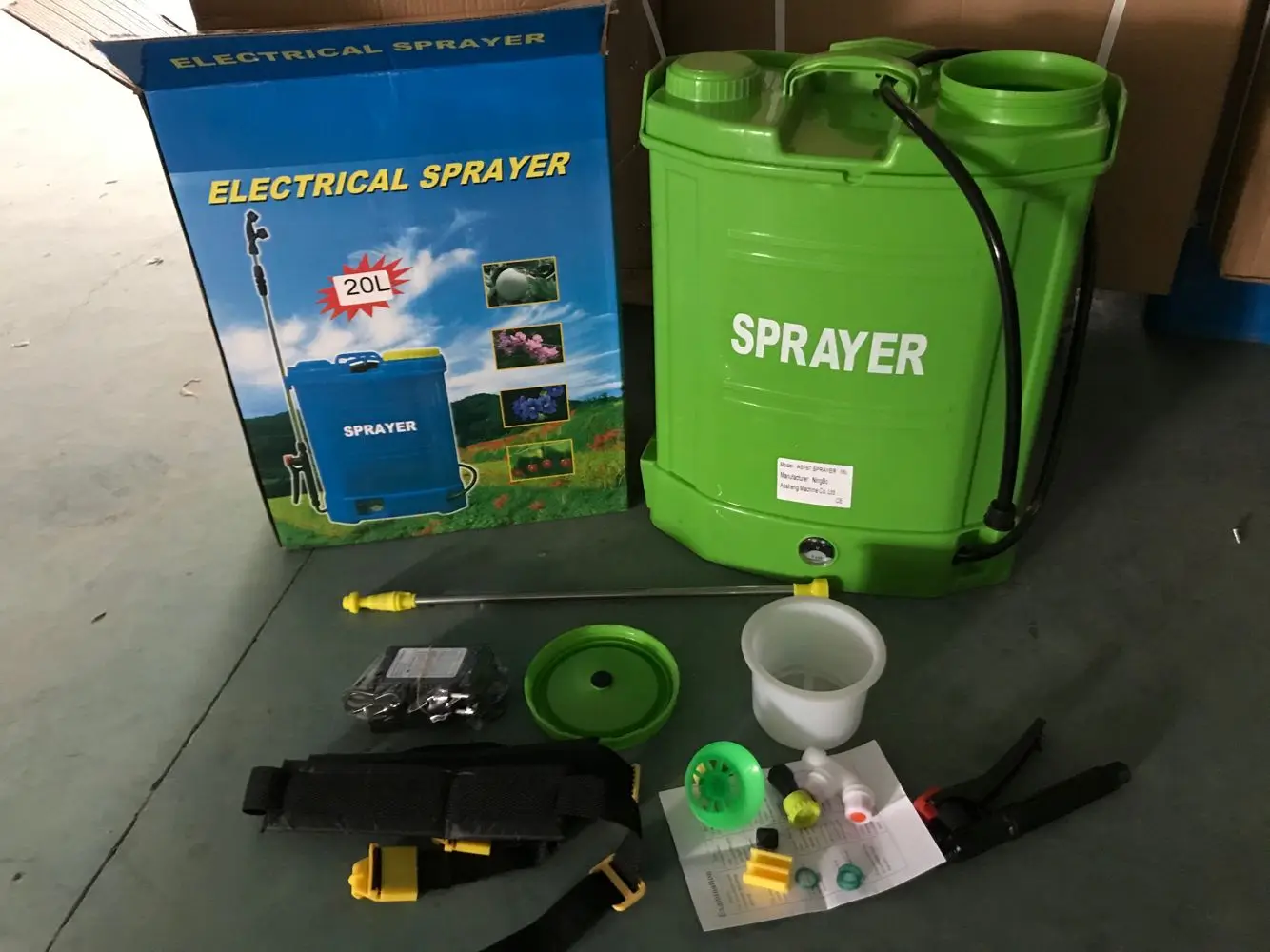 Good Quality 20L Electric Operated Knapsack Sprayer/ Battery Backpack Power Sprayer