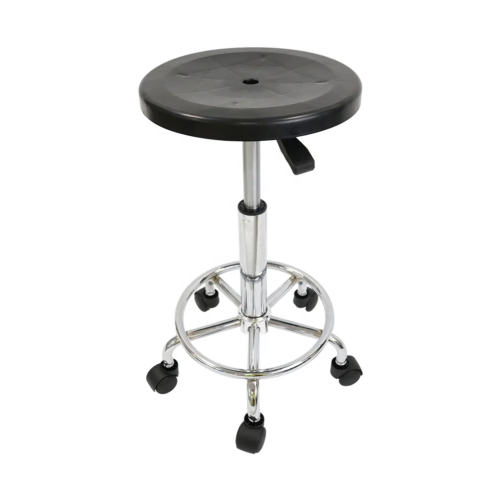 Qxr Q-CRS2 фабричная поставка ESD Регулируемый поворотный PP раздвижной бар табуреты с используемый размерный ряд 43-54 см