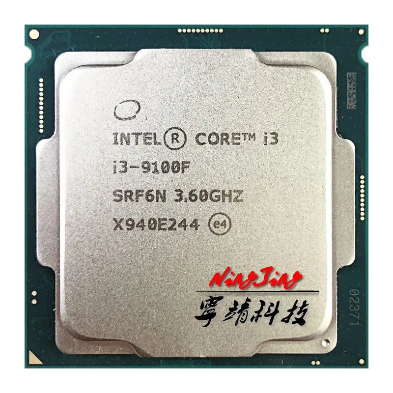  Процессор Intel Core i3-9100F i3 9100F 3 6 ГГц SRF7W /SRF6N четырехъядерный четырехпоточный процессор 65 Вт Мб