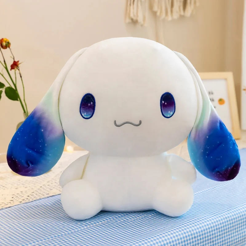 Плюшевые игрушки Sanrioed 50 см Cinnamoroll Звездные уши плюшевая игрушка милые мягкие подарки для детей девочек кулон Аниме фигурки набитые