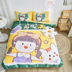 Детский пододеяльник из 100% хлопка оптовая продажа пододеяльники для кровати с мультяшным рисунком Прямая