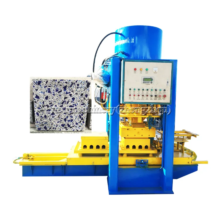 Hydraulic Outdoor Concrete Terrazzo Floor Tile Machines Manufacturing Roof Marble Tile Machine For Sale