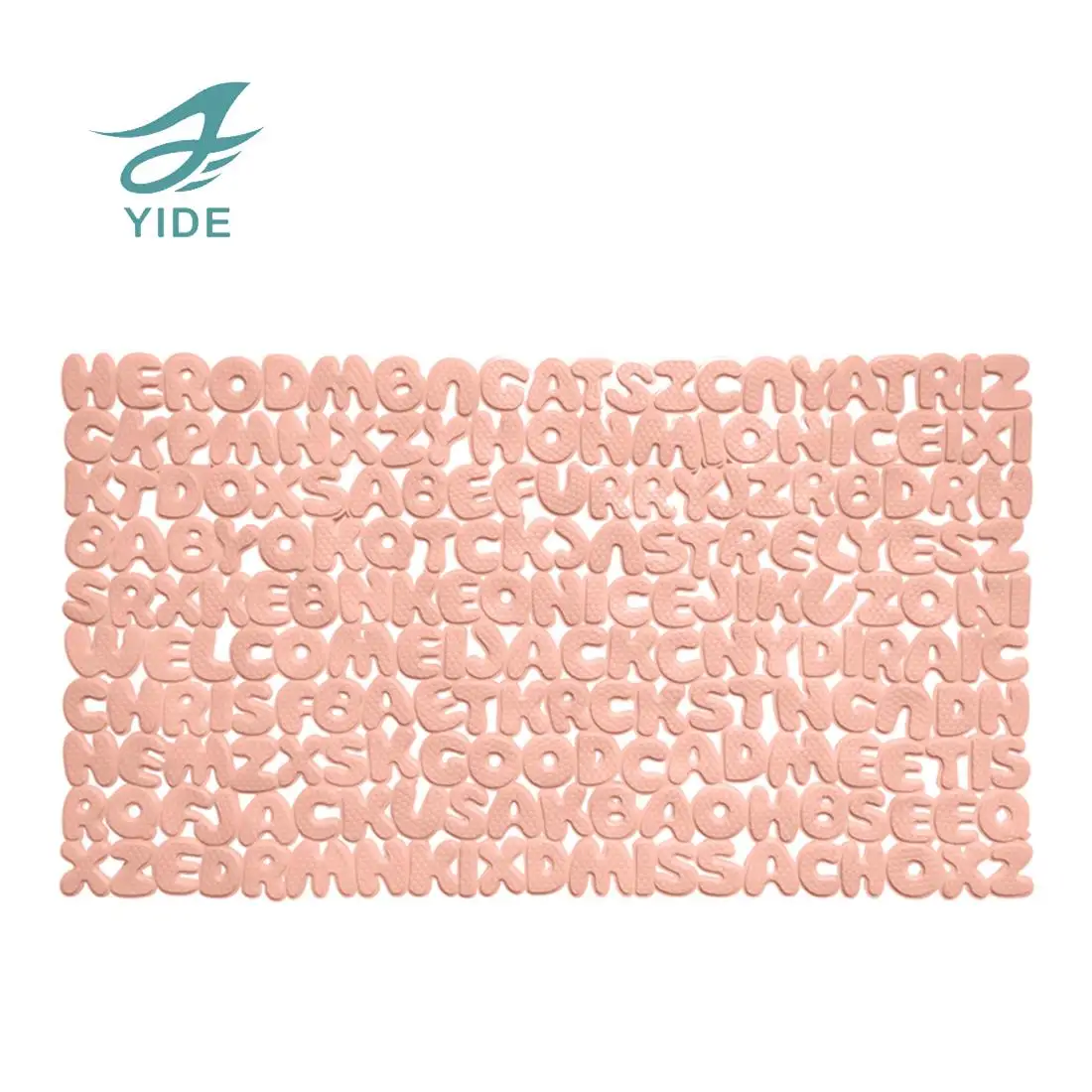 YIDE Children  Kid Shower Tub Mat Non-Slip Bath  Safety Mat  with Suction Cups