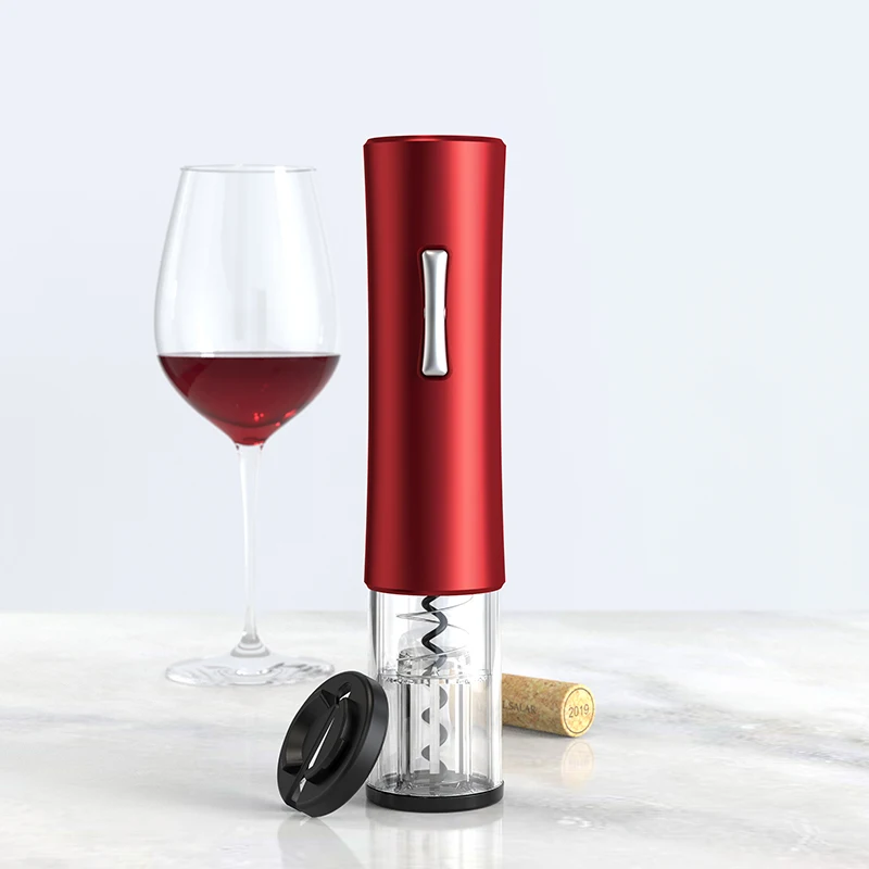 2020 hot selling factory wholesale New Design Battery Electric Automatic Wine  Opener with Corkscrew
