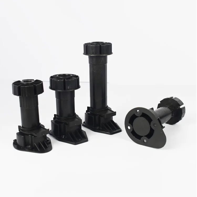 Kitchen cabinet Baseboard Levelling feet adjustable Plinth legs Plastic adjustable height legs for kitchen cabinet skirting