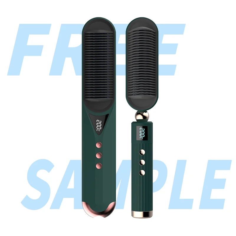 Аиво 2021 новая популярная модель; Большие размеры 40-60 Вт Электрический горячая расческа для волос выпрямитель изготовленным на заказ логосом, бесплатный образец, сделано в Китае для путешествий 3 вида цветов для выбора