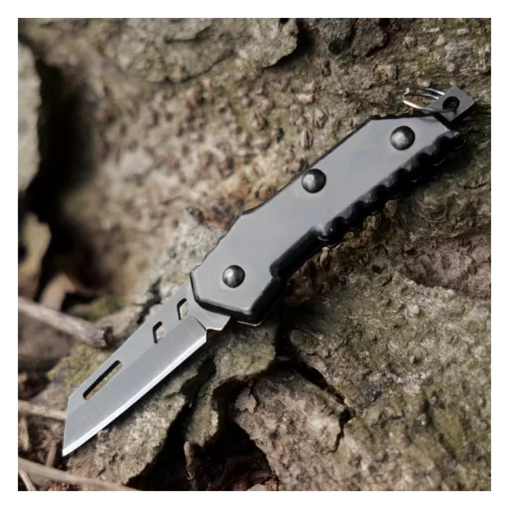 Hot Selling Customized Coating Aluminum Handle Tactical Universal Survival Outdoor Camping Folding mini Pocket Knife In Stock