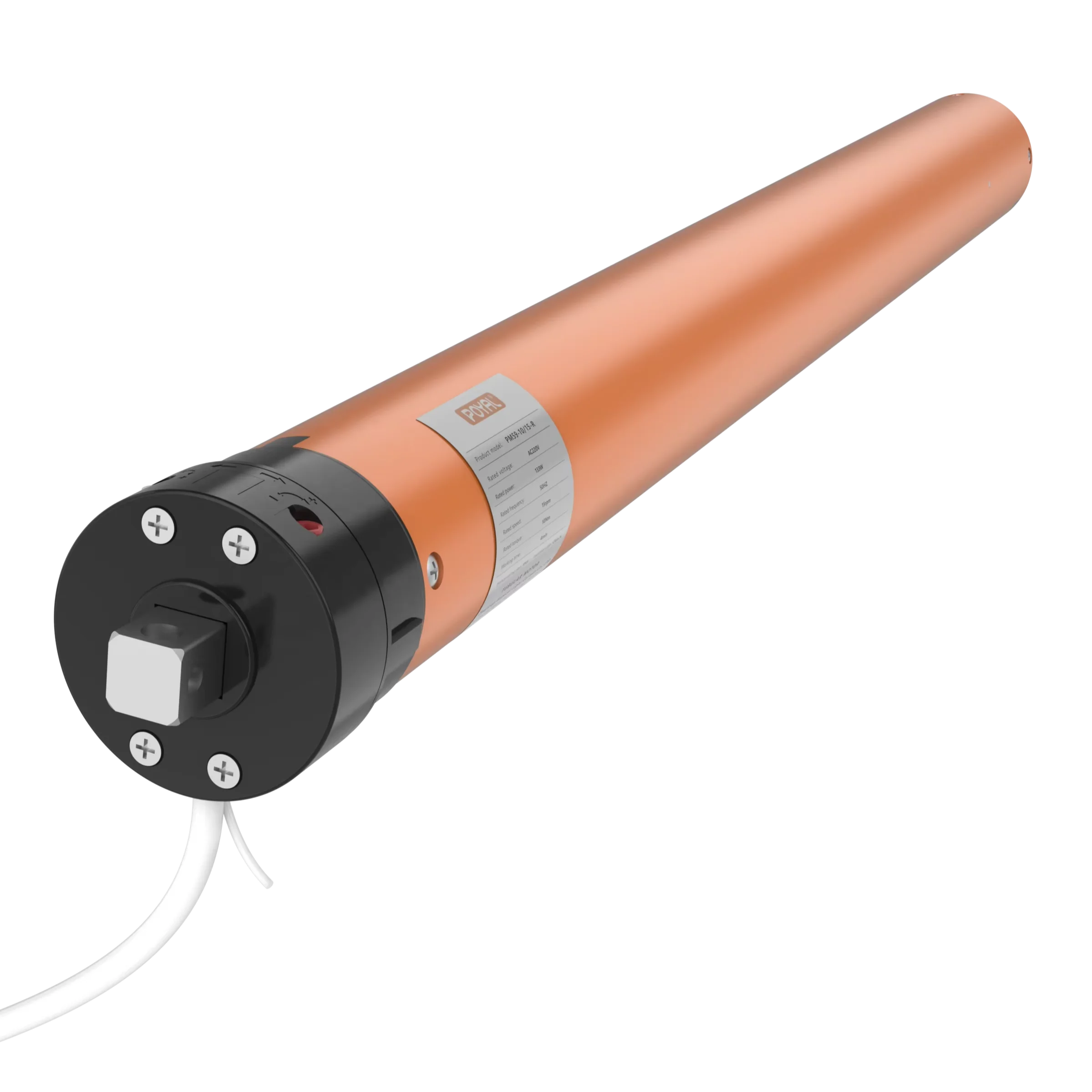 POYAL External Manual Switch High Accurate Mechanical Limit High Quality Electric Sunshade Roller Motor
