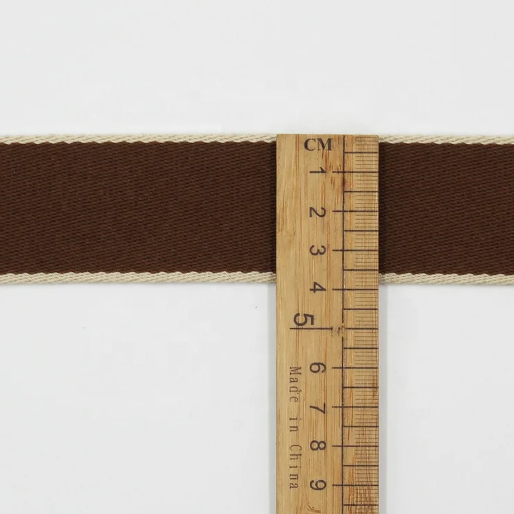 Custom 38mm Double Side Polyester Jacquard Woven Stripe Webbing Tape For Bag Wholesale 1.5 Inch High Tenacity Jacquard Ribbon