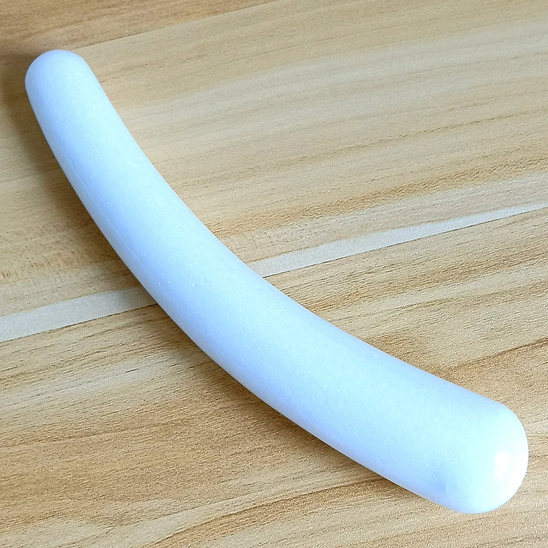 Оптовая продажа, натуральный черный обсидиан, белый нефрит, небольшой изогнутый камень, Кристальный кварцевый массажер, палочки Yoni