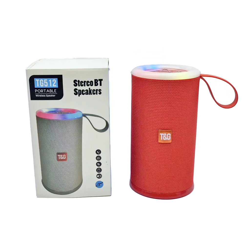 New style Original TG512 clear speaker Support USB TF CARD FM RADIO  home theater system speakers with LED light