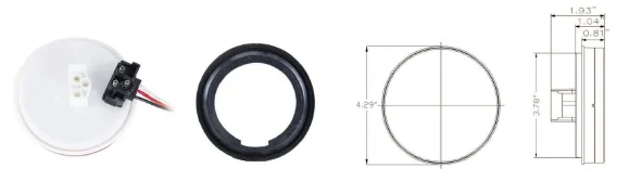 
4 inch round led turn signal indicator led tail lamp semi trailer 
