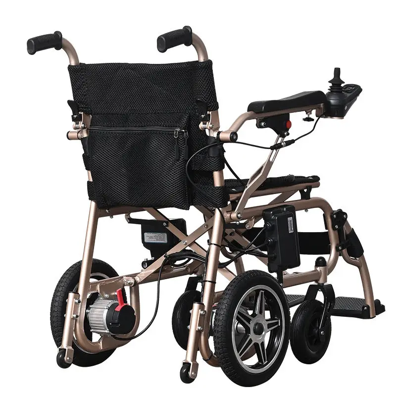 Medical Recommended Rehabilitation Electric Wheelchair Backrest Automatic Brake Mobile Scooter Folding Electric Wheelchair