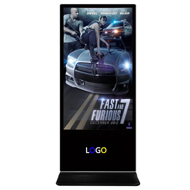 32 43 50 55 65 inch ultra thin internet kiosk price standee cms software  lcd advertising digital signage touch screen display