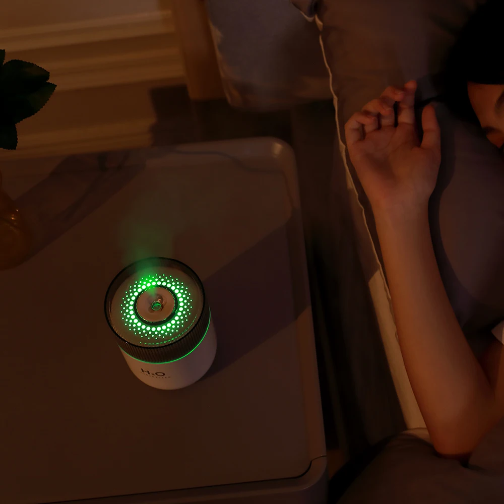 Портативный цветной светодиодный светильник 380 мл H2O USB холодный туман для автомобиля | Аромаувлажнители воздуха для помещений