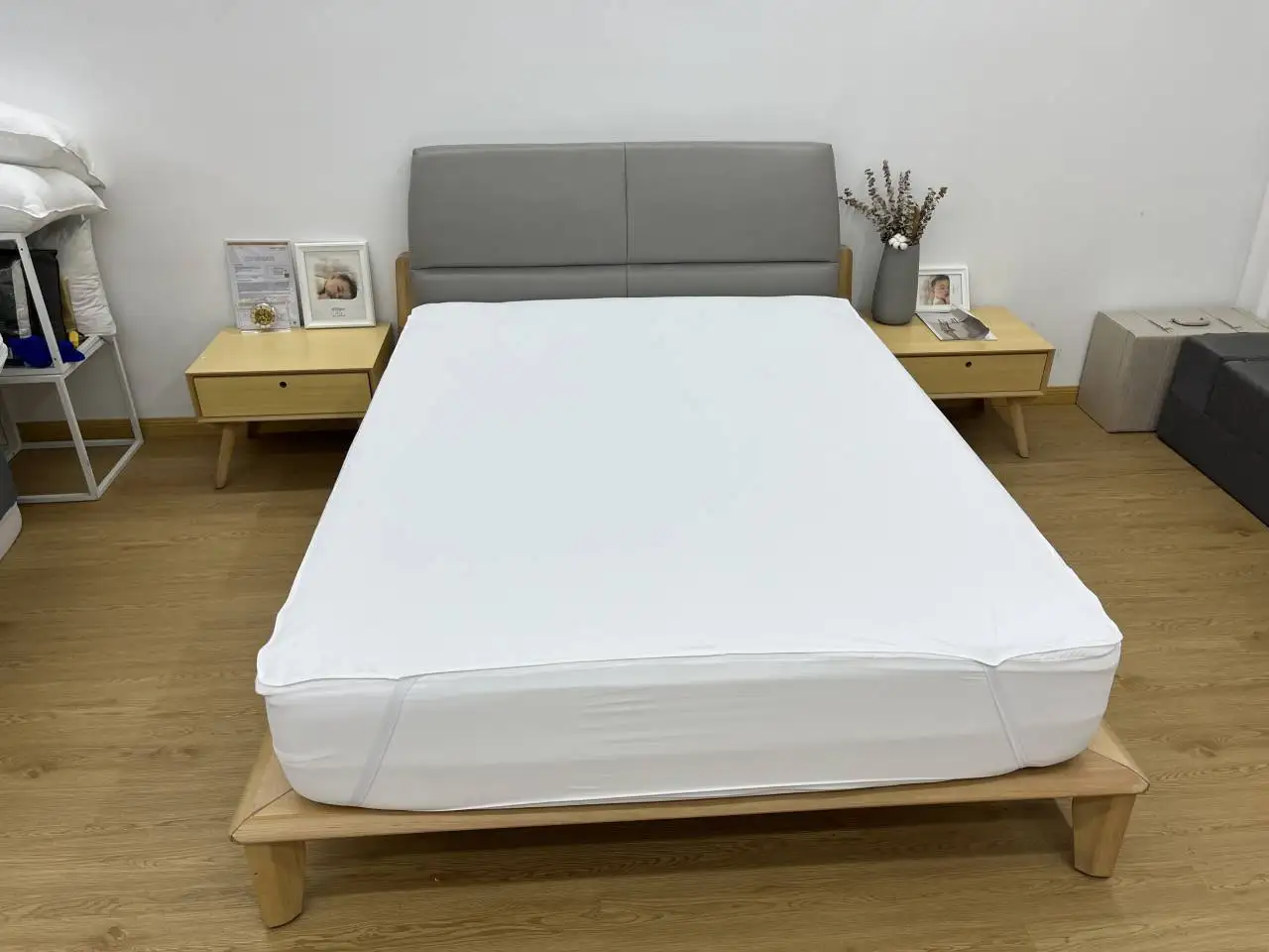Terry Cloth Mattress Cover  Anti Allergy Pad Protector Waterproof Flat Bed Sheet With Elastic